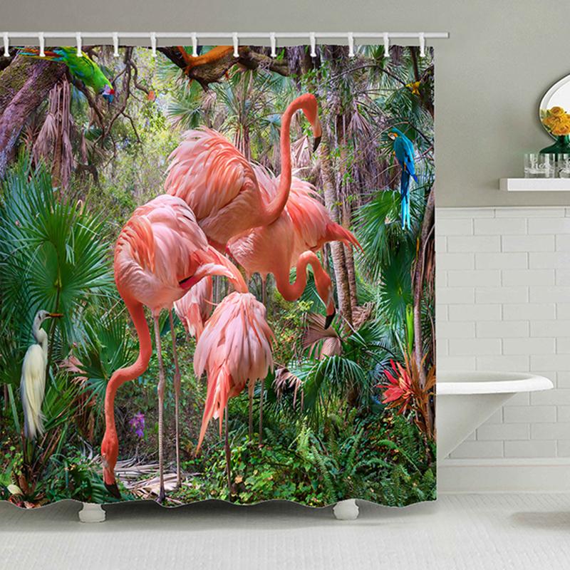 Cool Cat Shower Curtain Set Man Cave Bathroom Decor Awesome Hero Unicorn Shooting Fire Blue Polyester Fabric 12 Hooks Included