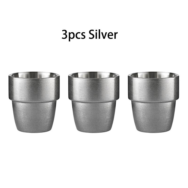 MHW-3BOMBER 300ML Coffee Cup Stainless Steel Double Wall Espresso Mugs Drinking Cups for Tea Milk Beer Home Barista Accessories