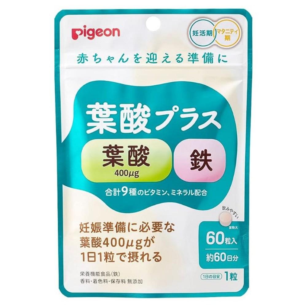 PIGEON Pigeon Folic Acid Plus 60 Tablets 1 pcs