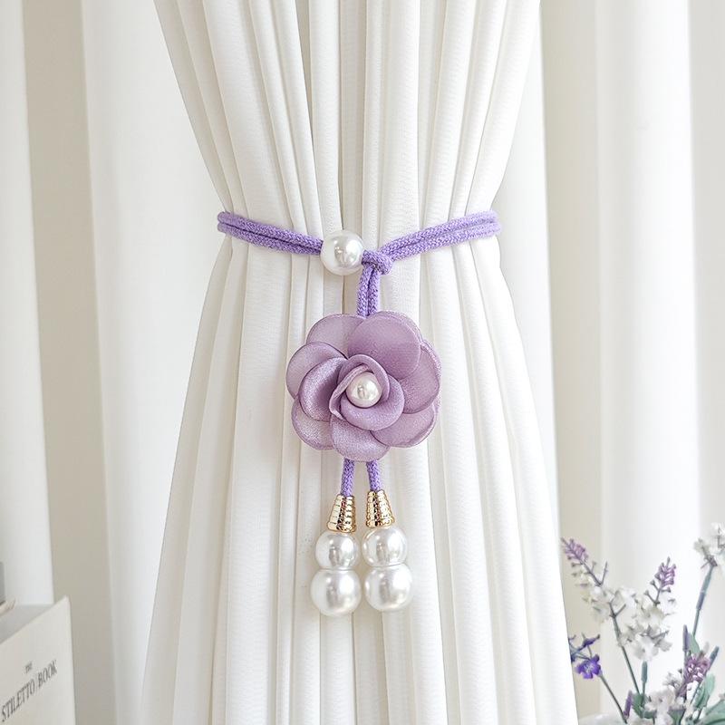 2pcs Elegant Curtain Tiebacks Floral-like Design, for Living Room, Bedroom, Wedding, Party Decor - Durable Polyester Curtain Accessories