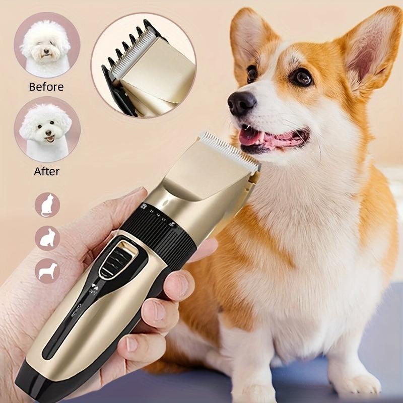 Pet Hair Clipper Haircut Trimmer Shaver Set For Rabbit Dog Cat Puppy Grooming Clipper Cutter Pet Supplies Electric Scissors