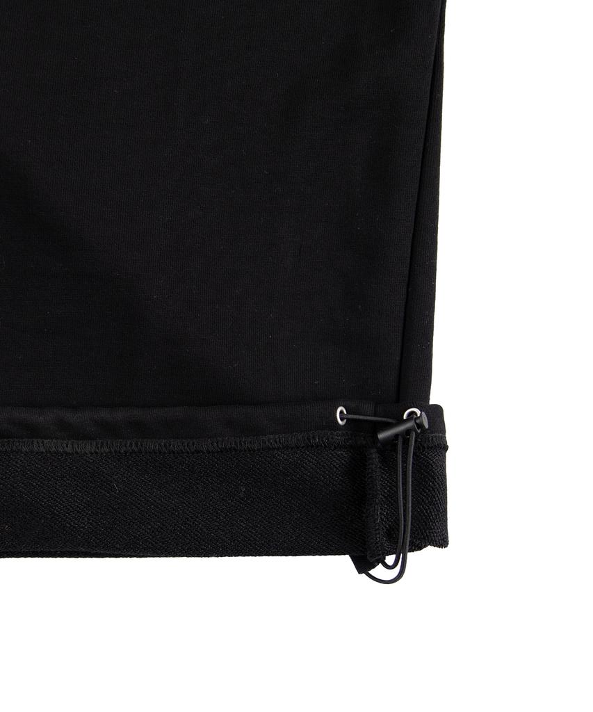 ROCKCAKE Washed Cross Lettering 2Way Jogger - Black