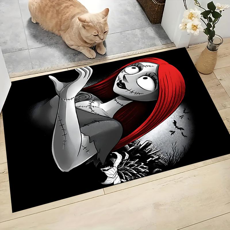 1Pc Christmas Nightmare Before Christmas Carpet Rug Soft Washable Antislip Home Living Room Sofa Mats Personalized Christmas Rug