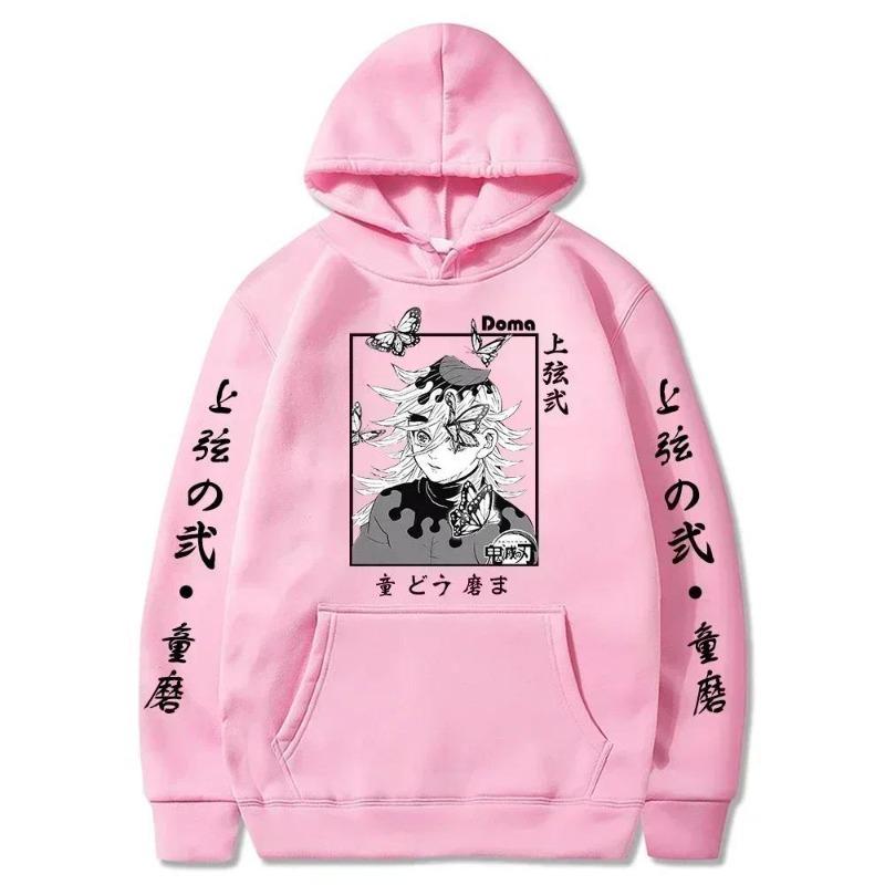 Anime Hoodie Douma Grafikdruck Kapuzenpullover Herren Damen Harajuku Pullover Streetwear Unisex Herbst/Winter Plüsch