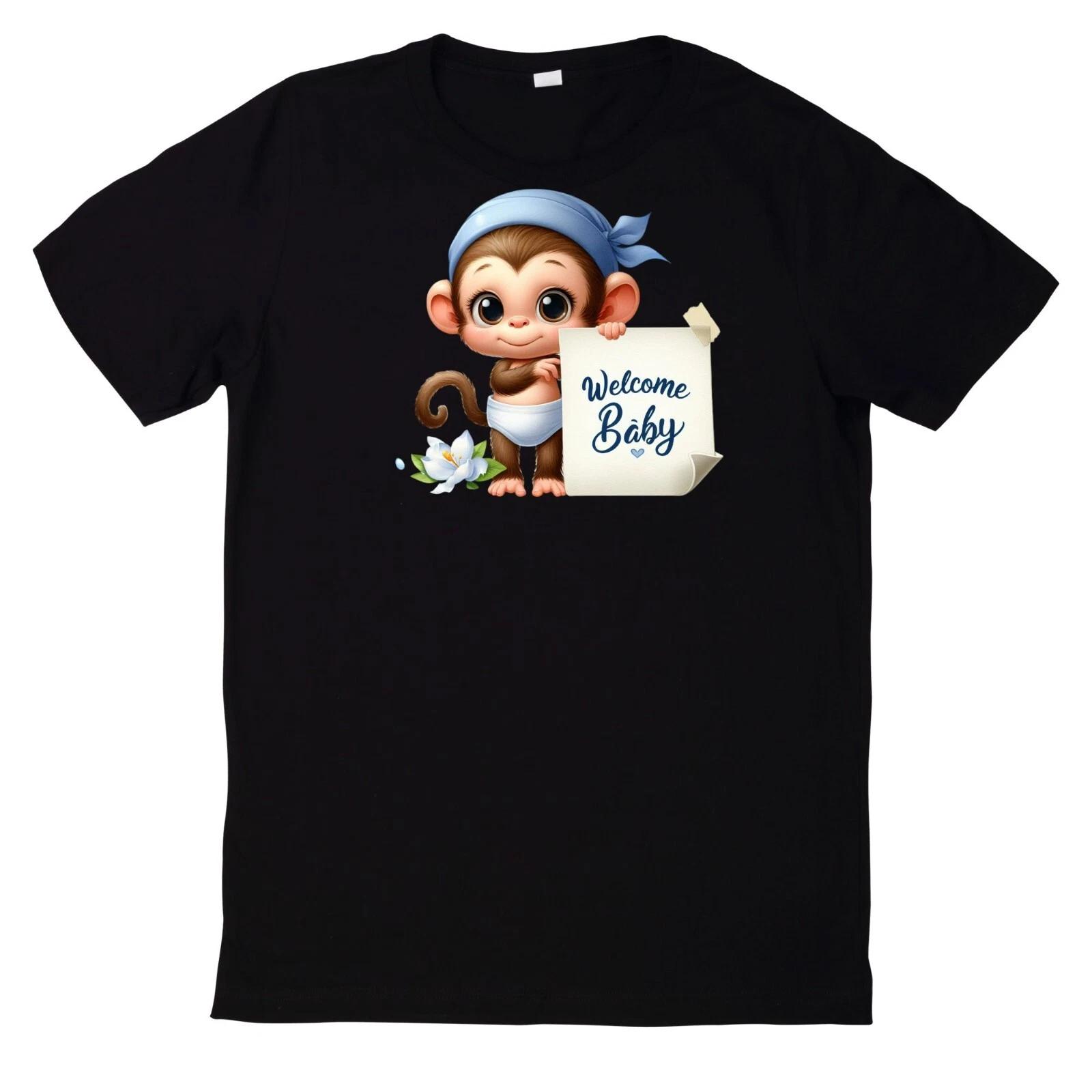 T-Shirt Willkommen Baby Lustiges Motiv Babyparty Baumwolle XXL