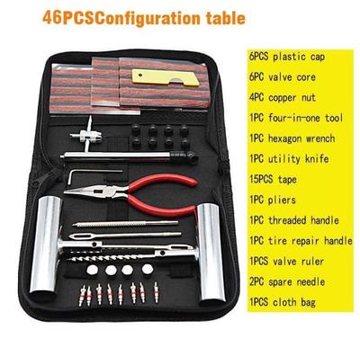 Universal Car Tire Quick Repair Kit - Emergency Outdoor Tool Set
