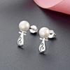 Lindon 925 Sterling Silver Synthetic Pearl Earrings Drop Earrings For Women Wedding Party Gifts