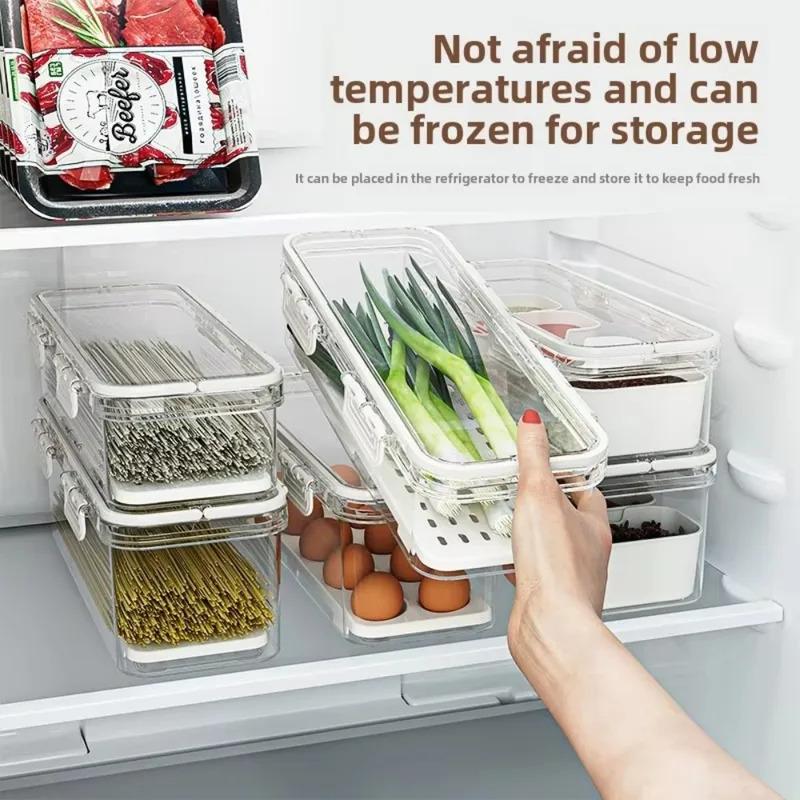 Sealed Dry Box Pasta Spaghetti Box Hermetic Jar Fruit Plastic Kitchen Fridge Household Organization Storage Containers Box