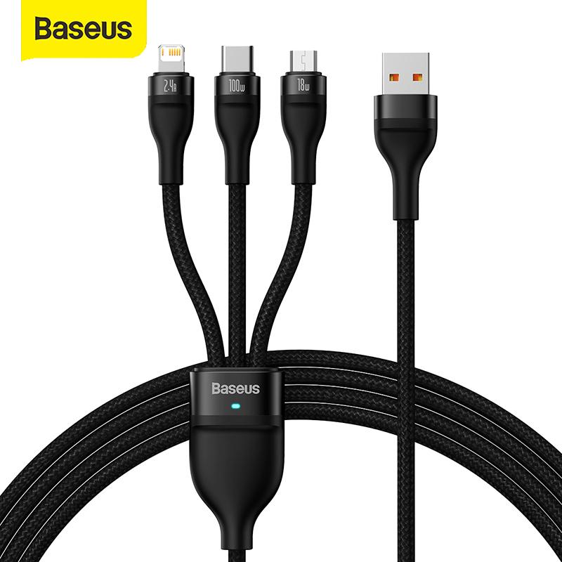 

Зарядный кабель Baseus, 3 в 1