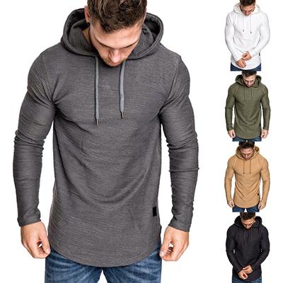 Men's Long-sleeved T-shirt Casual Sports Hoodie Sweatshirt Men's T-shirt Men's Tops Bottoming Shirt