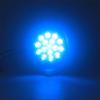 2PCS Round Rear Tail Lights Car LED Brake Stop Turn Signal Warning Lights 16LED Taillight Truck Trailer Lorry Blue Green 12V 24V