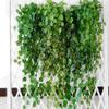1Piece 1M Home Decor Artificial Ivy Leaf Garland Plants Vine Fake Foliage Flowers Creeper Green Ivy Wreath Garden Wall Decor