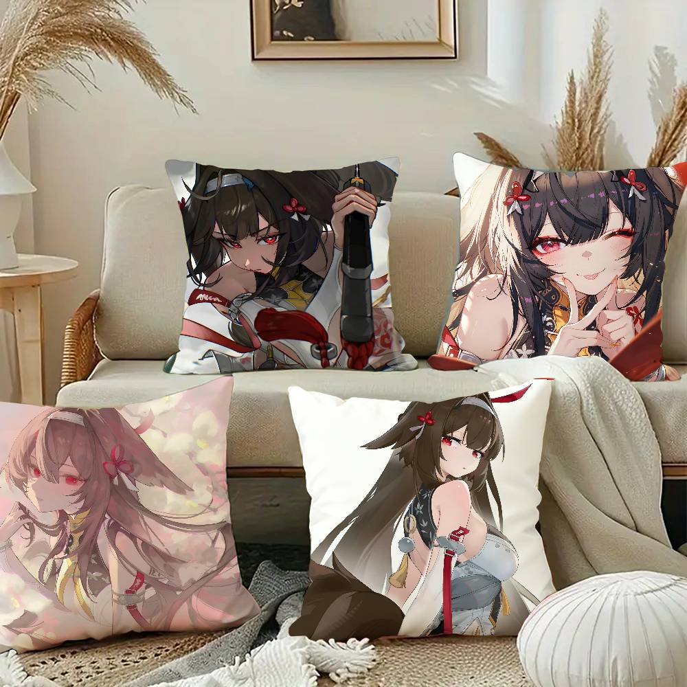 Ye Shunguang Zenless Zone Zero Game Pillow Case Square Pillow Bedroom Sofa Leisure Comfort Cushion Car Home Decoration