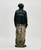 NOT4NERD Dirty Washed Parachute Cargo Denim Pants - Beige
