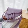 Popular bags women's woven fashion shoulder crossbody personalized saddle bag literary tide bag women
