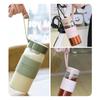 Stylish High Borosilicate Glass Water Cup with Portable Handle