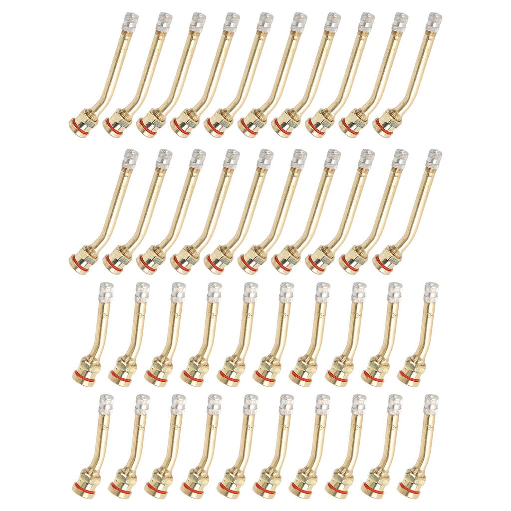20 de bucăți tijă de supapă a anvelopei din cupru, capacitate excelentă de etanșare, prevenirea ruginii pentru camion, remorcă, RV, plivitor