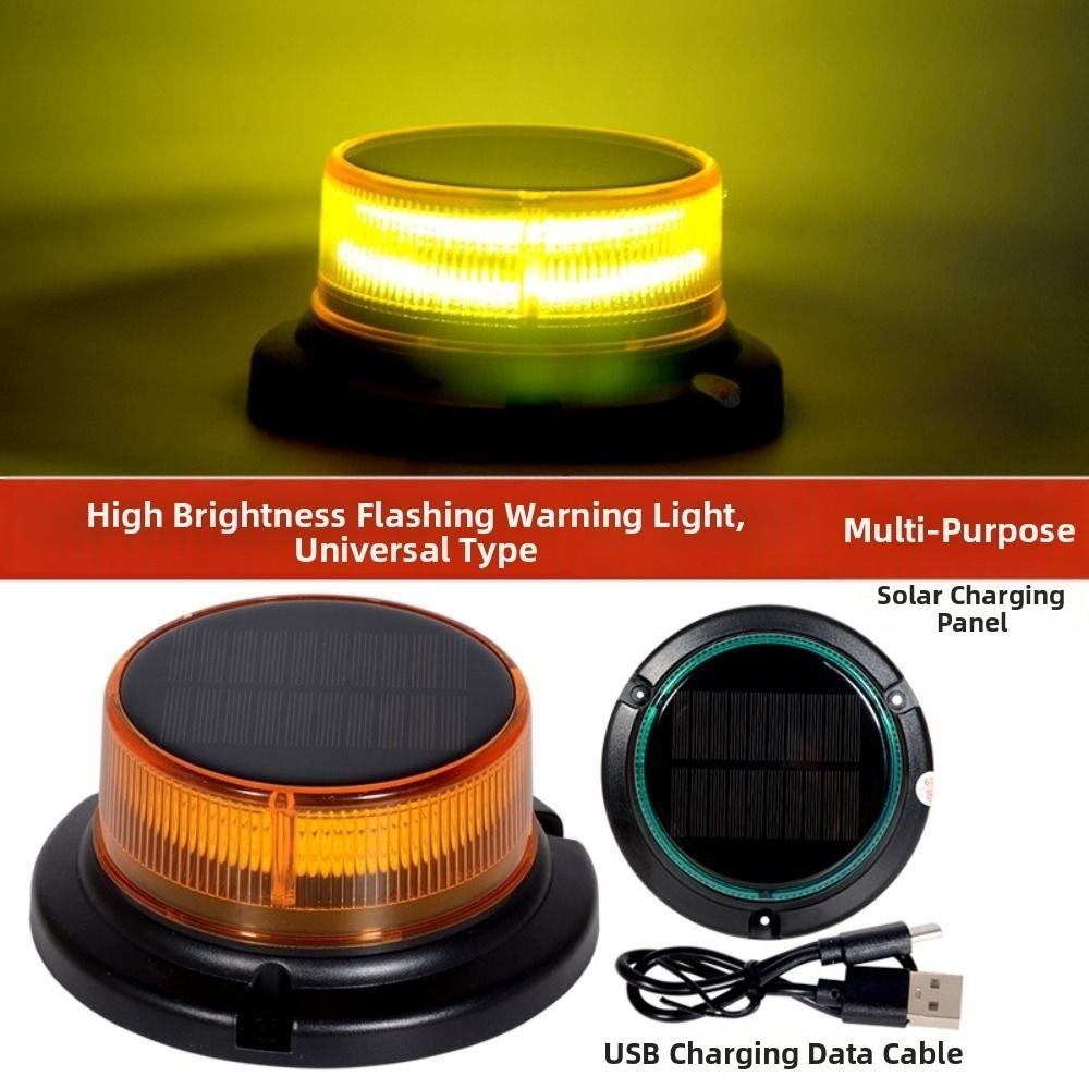 Magnetic Base Emergency LED Light Rotating Flashing Warning Strobe Light Truck Roof