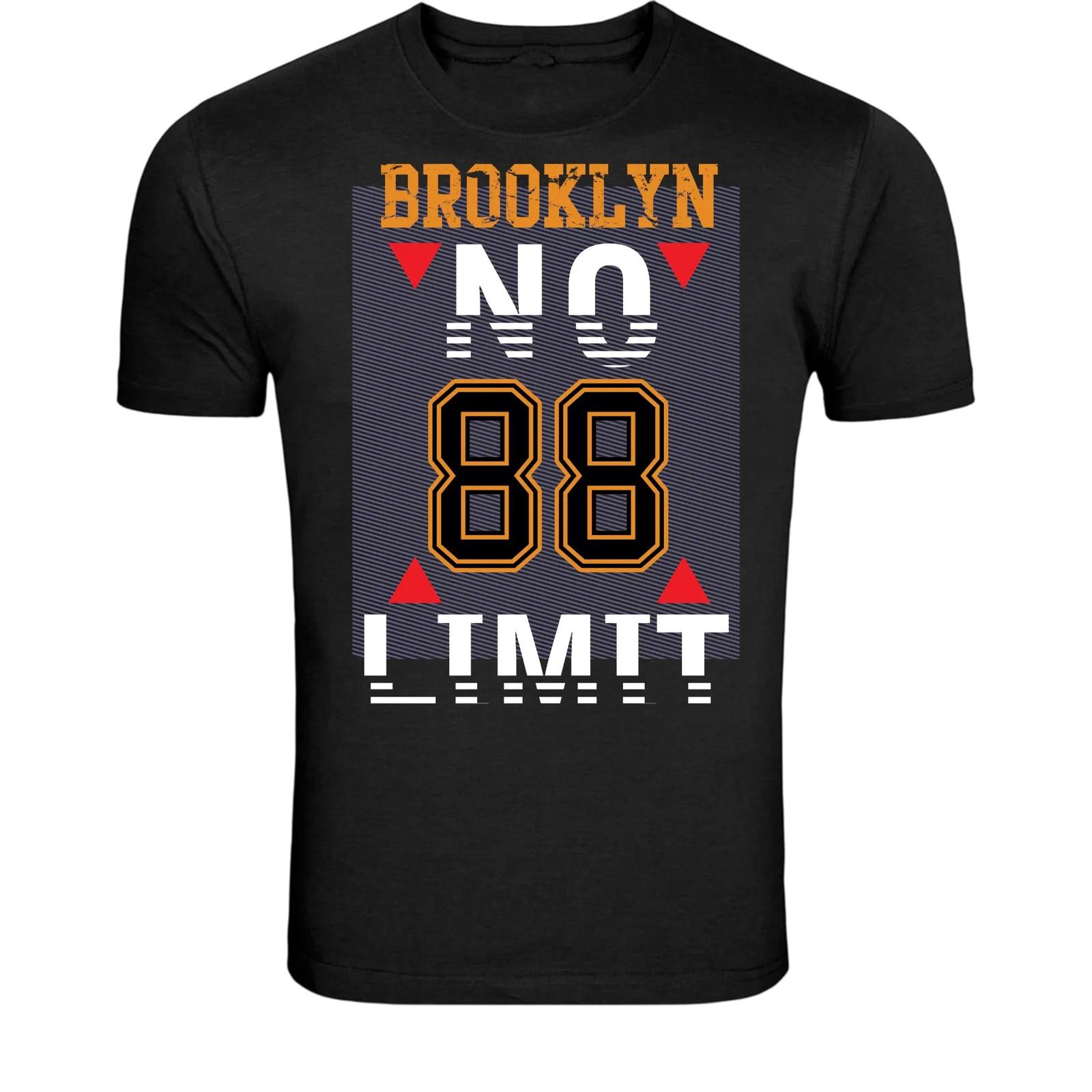 Brooklyn No 88 T-Shirt - Urban Streetwear Typography Graphic Tee XXXL