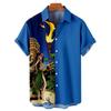 Chemise hawaïenne d'été à manches courtes pour homme, style Y2K, chemise décontractée pour homme, vêtements de mode urbaine pour homme