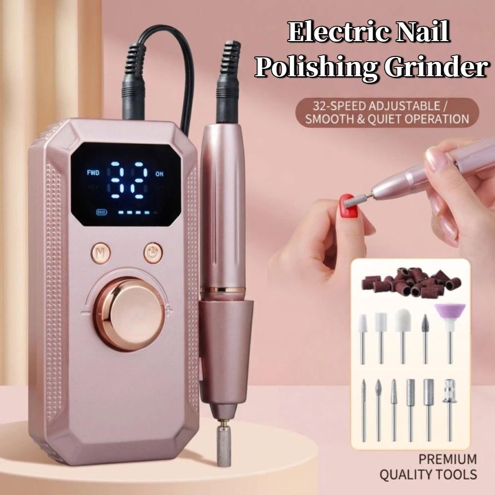 32 Vitesses Ponceuse Électrique à Ongles Affichage LED Ponceuse à Ongles Lime à Ongles Électrique Outils pour Ongles