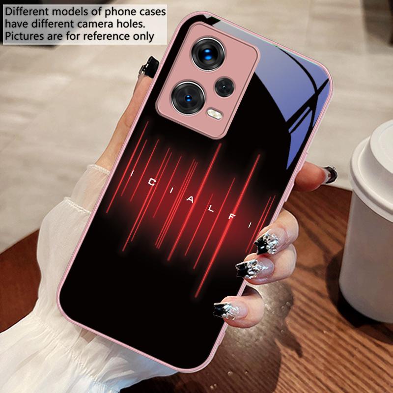 

Color Soundwave Diagram For Xiaomi 14 Ultra 13 Lite Redmi Note 13 11 Pro 12 Plus Poco X6 3 Pro F4 6 GT Tempered Phone Case For Xiaomi Poco F6
