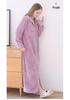 Women's Plus Size Long Nightgown - Double Zipper, Autumn/Winter Pajamas, Home Wear Robe
