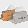 Household Kraft Paper Tissue Box Leather Tissue Storage Cover Kitchen Paper Drawer Bedroom Desktop High-end Decoration Box