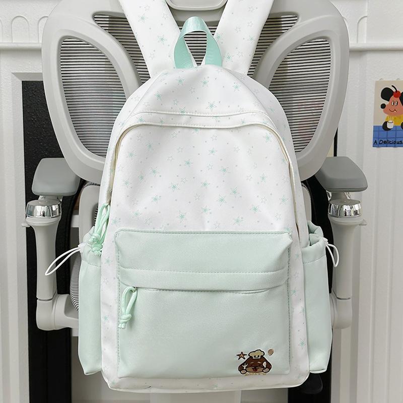 Schoolbag cute contrasting backpack female stars cute small fresh backpack high school student college student junior high school girl schoolbag