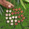 Rose Quartz Heart Shaped Natural Stone Agate Golden Edge Wrap Pendants Healing Crystal Chakra Reiki Love Gemstone