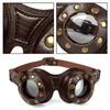 Man Halloween Cosplay Goggles Adult Party Gentleman Prop Glasses Funny Steam Punks Glasses LeathersSteampunk Accessories