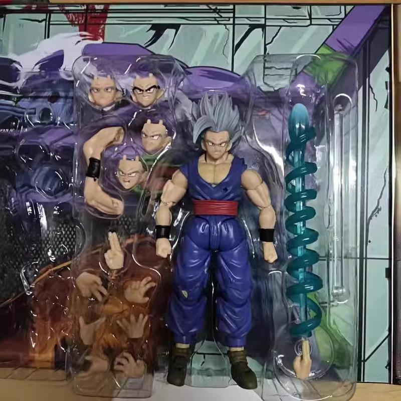 Dragon Ball Gohan Beast Form Action Figure 17cm Movable Anime Statue Model for Desktop Decoration Collectible Gift