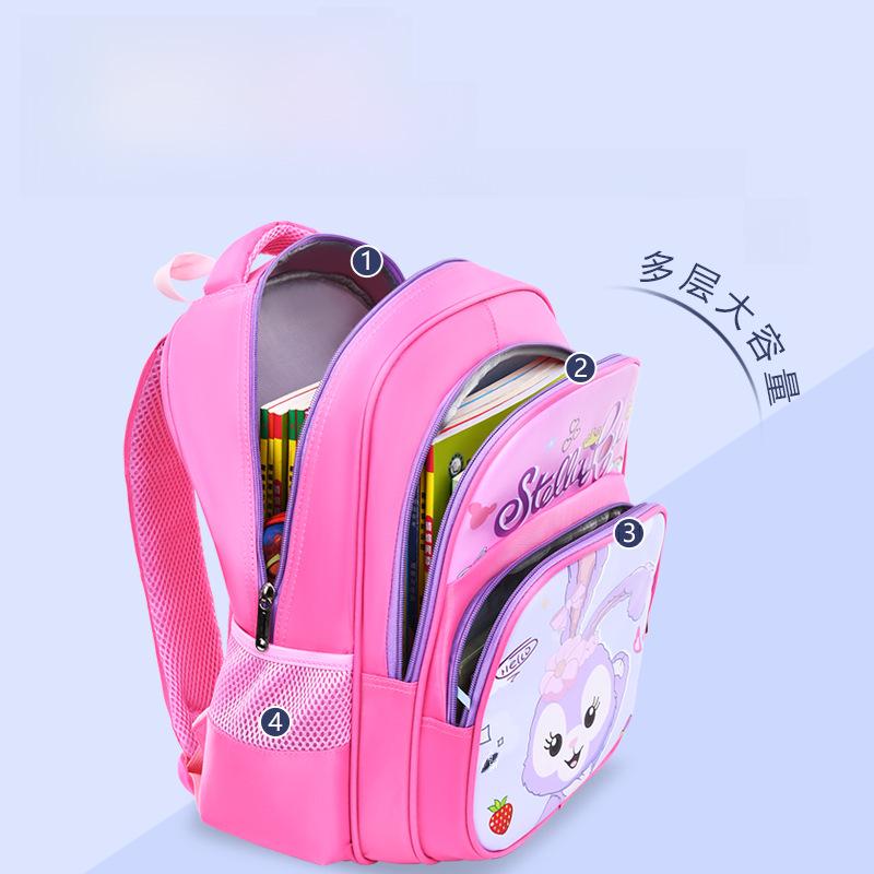 Wodoodporny plecak z kreskówkowym motywem o dużej pojemności dla uczniów szkół podstawowych (Klasy 1-6) - Lekka konstrukcja dla chłopców i dziewcząt