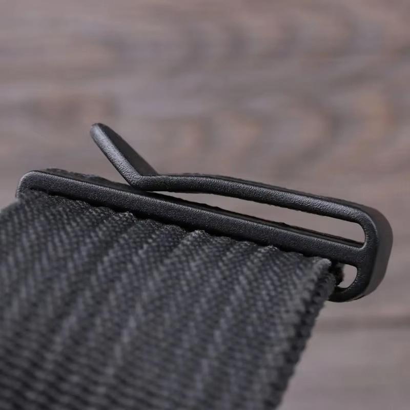 10Pcs/Pack Quick Slip Keeper Buckle End Clip Slider Black For Camping Hiking Backpack Adjusting Strap Webbing 20-51Mm
