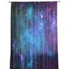 Starry Sky Space Universe Sheer Curtains for Living Room Decoration Window Curtains for Kitchen Tulle Voile Organza Curtains