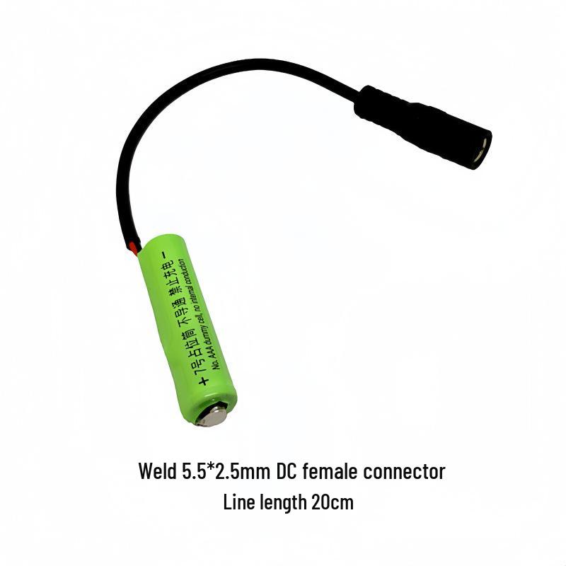 

7th Size Non-Conductive Placeholder Barrel Weld DC Female Connectors: 5.5*2.1mm & 5.5*2.5mm Electronic Wire Green 5.5*2.5 DC Female Connector