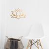 1 pièce Art Mural Mandala Lotus Vintage Sculpture Métal Décor Jardin Intérieur Extérieur Cadeau Spirituel Halloween Noël Bohème Patio Suspendu