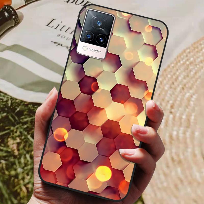 For Vivo V21 5G Case V 21 Silicon Back Cover Phone Case for Vivo V2050 VivoV21 5G Cases Soft Bumper Coque for Vivo V21 5G Fundas