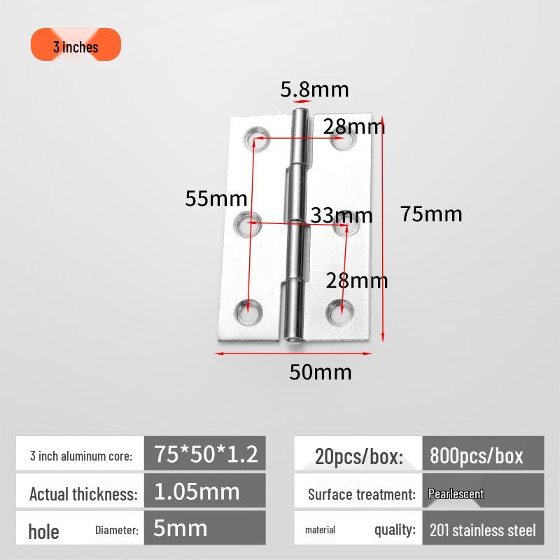 Tiché panty pro skříně a okna z nerezové oceli 304 - Velikosti: 1'', 1,5'', 2'', 3'', 4''