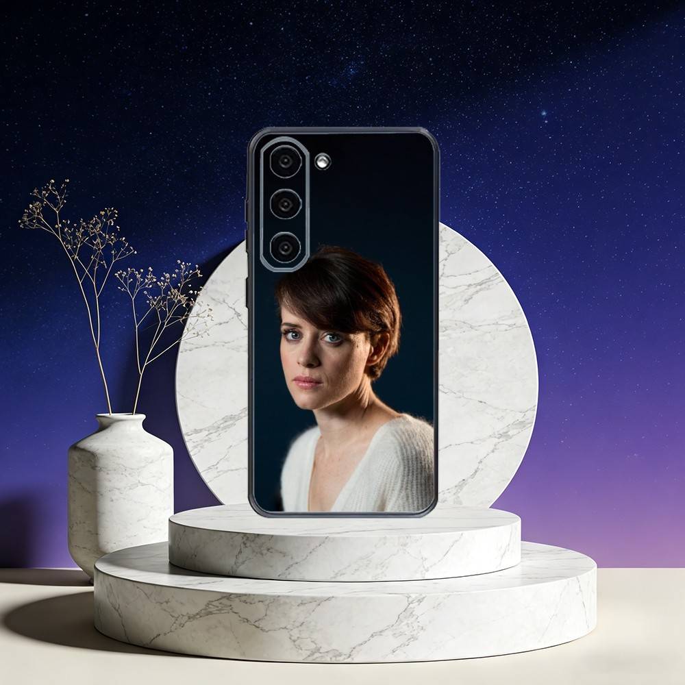 

Claire Foy Phone Case For Samsung Galaxy A73,A72,A71,A70,A53,A52,A51,Others Soft Black Cover Samsung a50 30s 50s