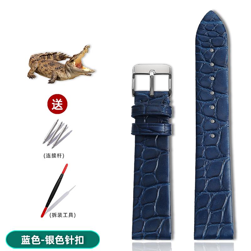 Alligator Wacth Strap Ultra Thin 12 13 14 15 16 18 20 22mm Men Women Black Brown Blue Crocodile Leather Watchband For Any Brands