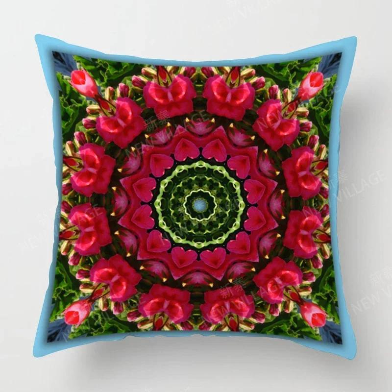 

Осенний Домашний Декор Осенний Декор Гостиной Наволочка для Декоративной Подушки Диван Бохо Наволочка Мандала 30x30cm бежевый