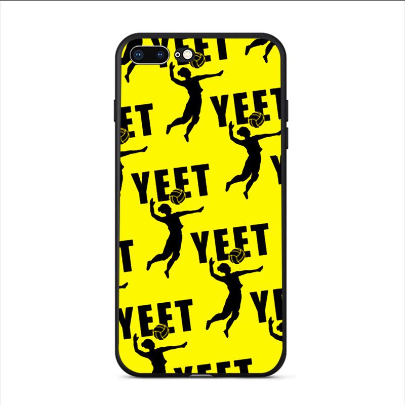 Funny YEET OR BE YEETED Meme Black Soft TPU Phone Case Covers for iPhone 8 7 6 6S Plus 5 5S SE 2020 XR X XS MAX Coque Shell Capa