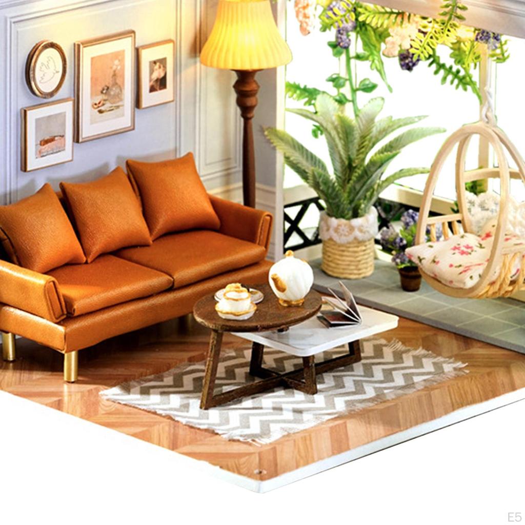 Casa de Papusi Kit Mobila DIY Artizanat Ornamente Model Camera Creativa Copii