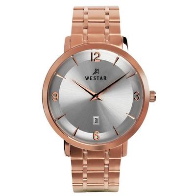 Orologio da Uomo Profilo Acciaio Inossidabile Quadrante Argento Quarzo 50220PPN607