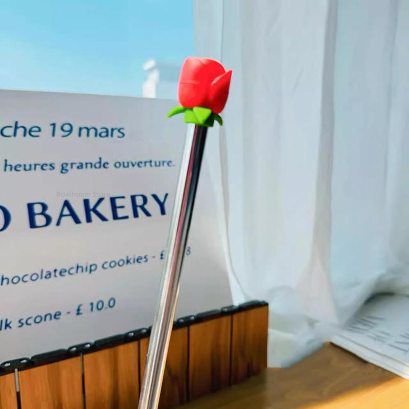 Cute Silicone Straw Cover For Stanley 9-10mm Cartoon Dust Silicone Heat-resistant Straw Plug Cap Drinking Water Cup Accessorie