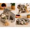 Jouet en peluche pour chat - EDEN - Katti - balle de cataire naturelle - rubans interactifs - texture moelleuse