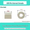 ABS Insulating Hollow Washer Spacer - White, Flat, Sleeve Style, Sizes: M3 to M10
