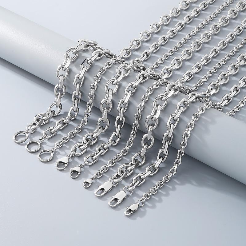 Feito à Mão Diy Fivela Japonesa Fivela Lagosta Guarnição Pulseira Corrente O Fivela Ot Aço Inoxidável Colar Masculino E Feminino