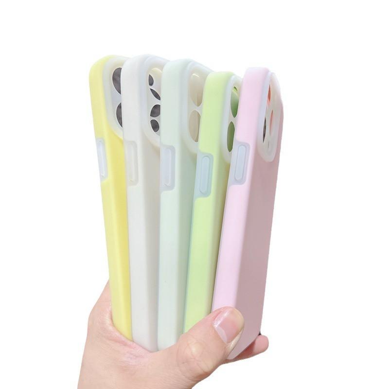 Liquid Silicone Phone Case IPhone 16 Pro Max 15 With Precise Cutouts Shockproof Candy Color Soft TPU Cover